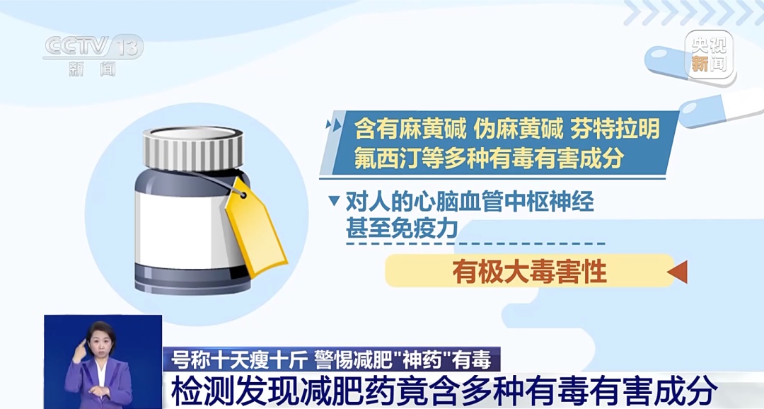 减肥“神药”十天瘦十斤？有人服用后心慌、失眠……